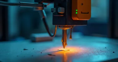 3D-skriver nozzle i nærbilde under diagnostisering